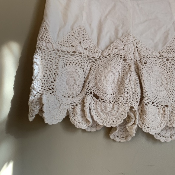 Free People Crochet Applique  Shorts boho festival hippie - Picture 4 of 8